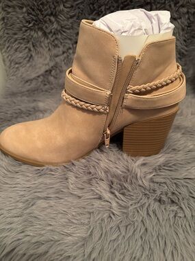 Sugar Tan Nubuck Ankle Boots